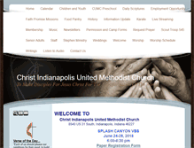 Tablet Screenshot of cumc-indy.net